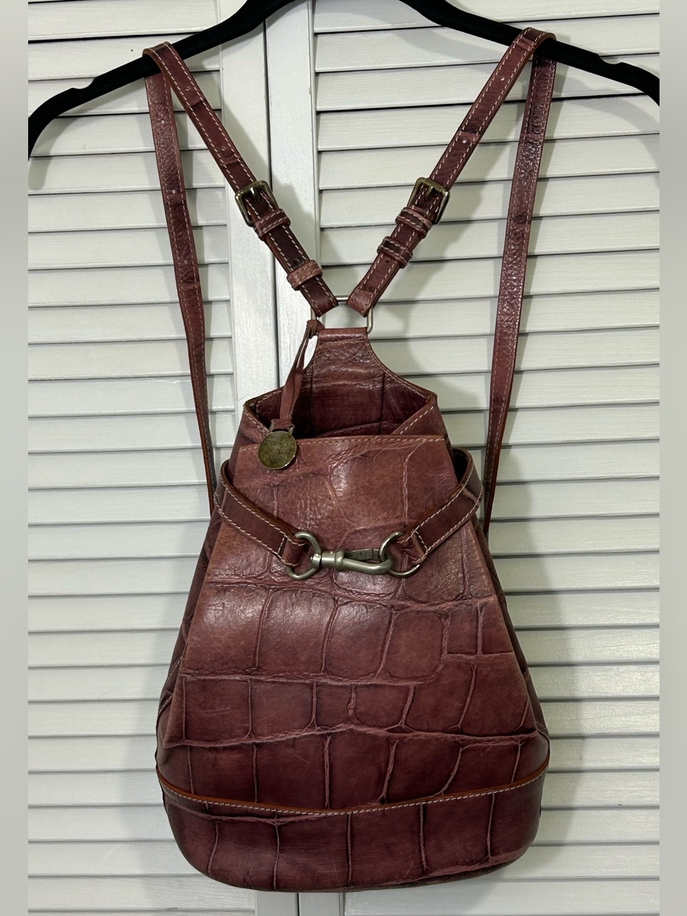 Dooney & Bourke Croc Embossed Backpack